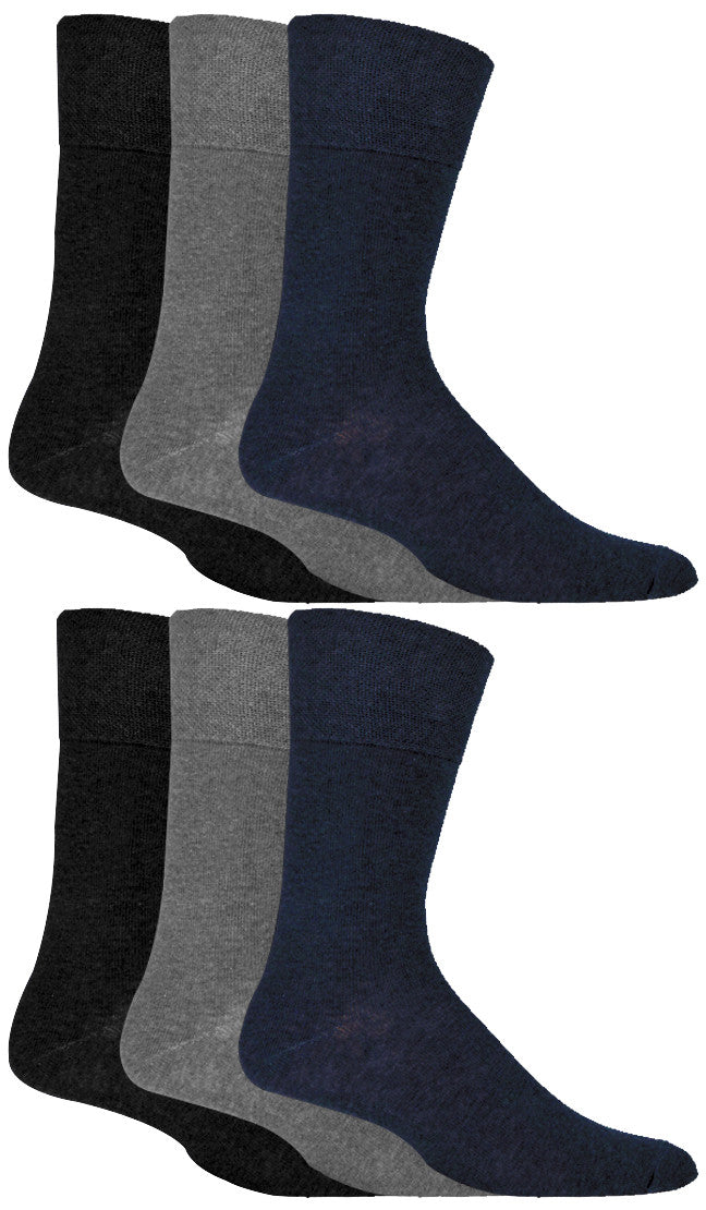 Mens 6 Pair Diabetic Sock