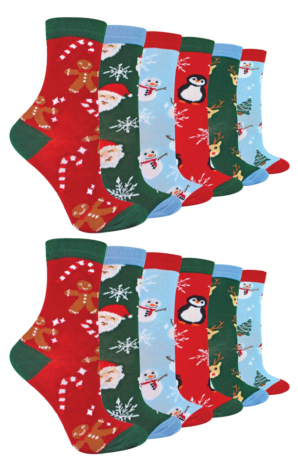 Kids Novelty Christmas Socks with Fun Patterns