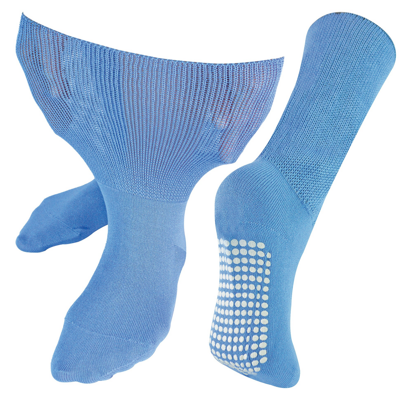 Extra Wide Oedema Socks with Grips