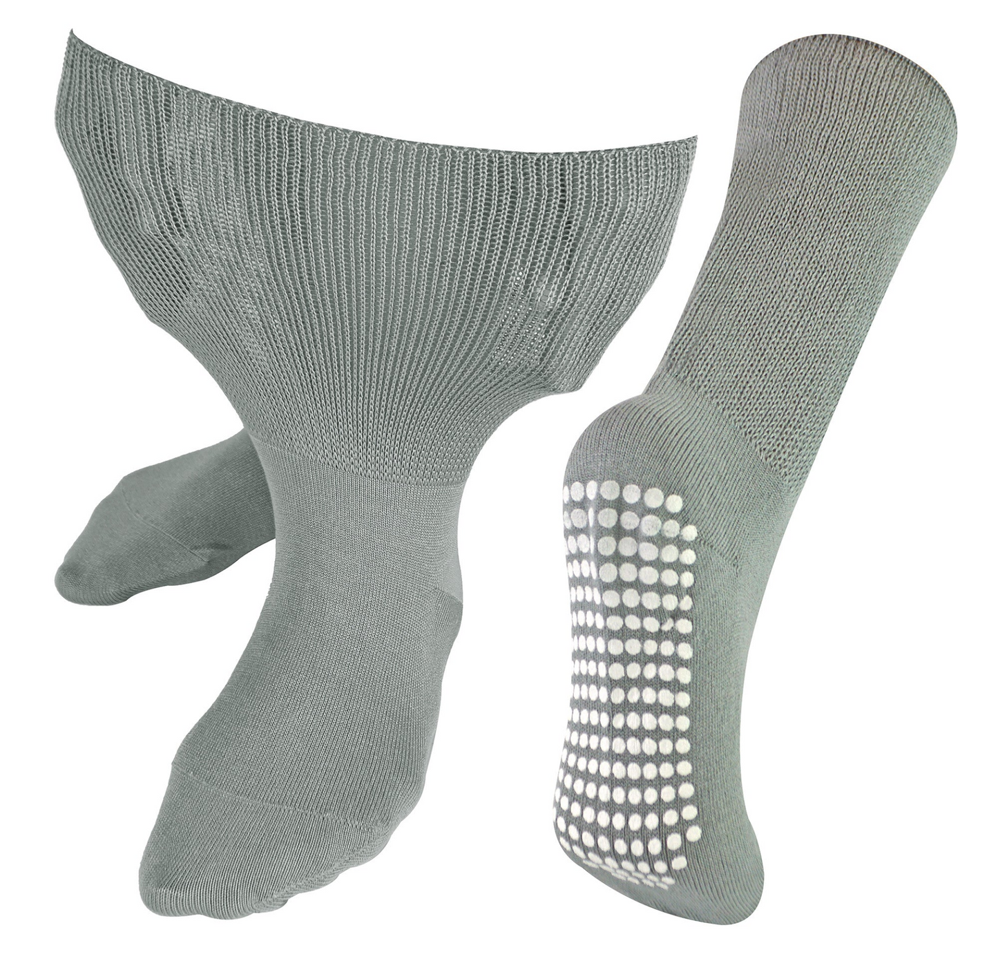 Extra Wide Oedema Socks with Grips