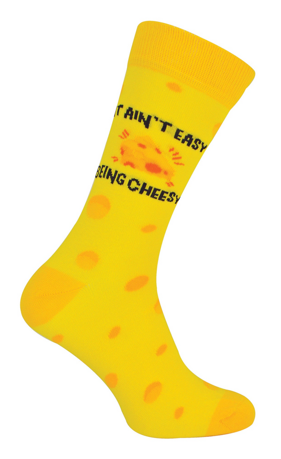 Novelty Crew Length Cheese Socks