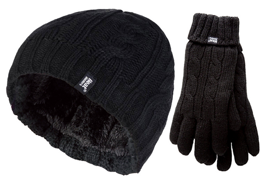 Ladies Hat & Gloves Set for Winter