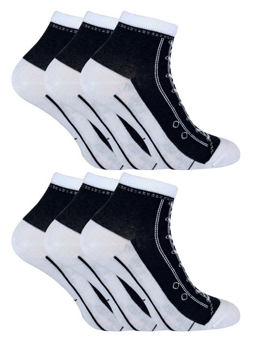 6 Pairs Sneaker Socks That Look Like Shoes