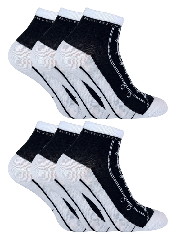 6 Pairs Sneaker Socks That Look Like Shoes