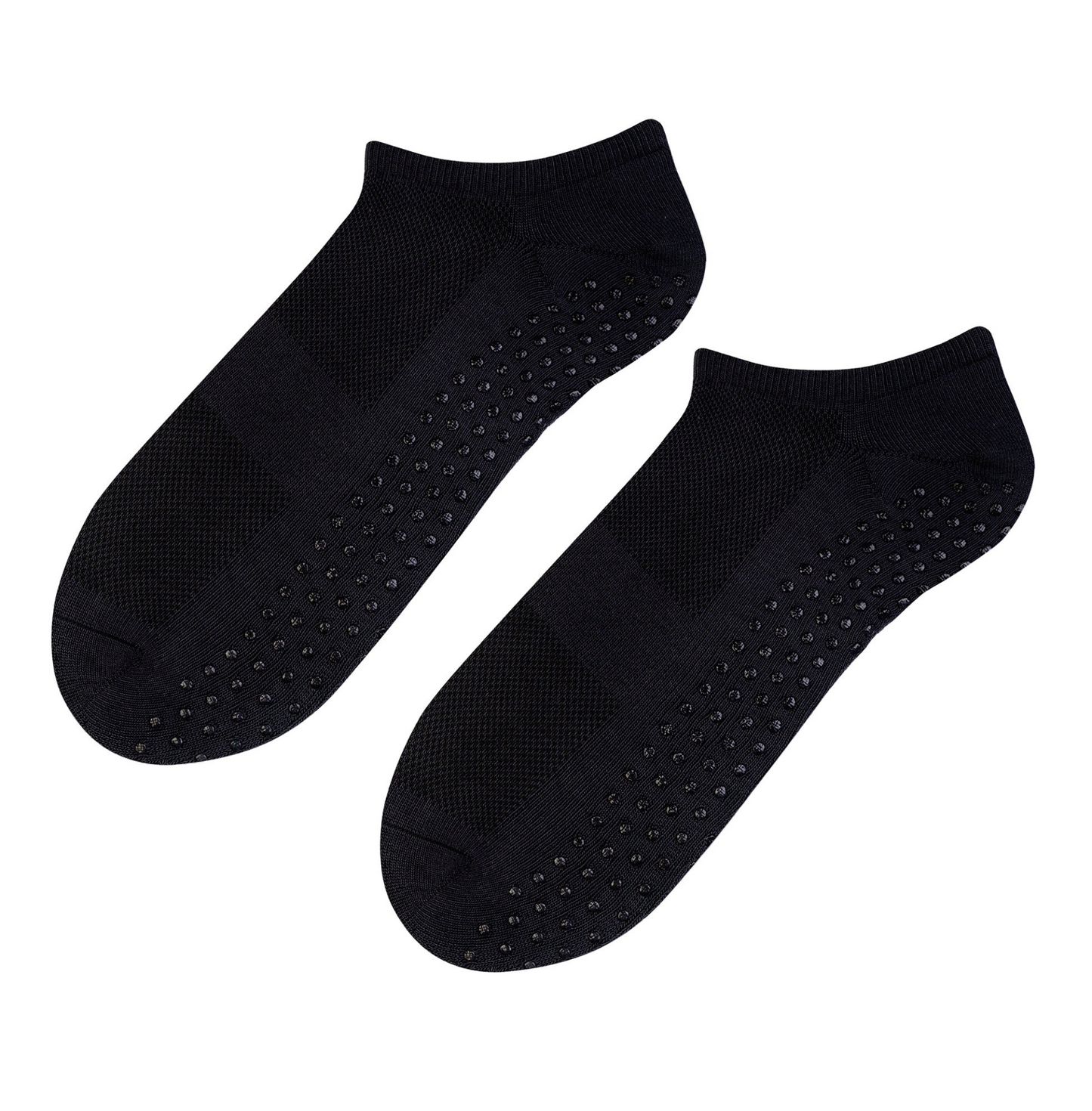 Mens Low Cut Cotton Socks with Non Slip Grips