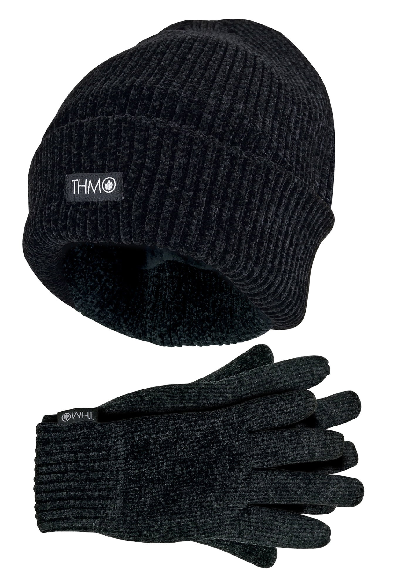 Ladies Thinsulate Chenille Hat & Gloves Set