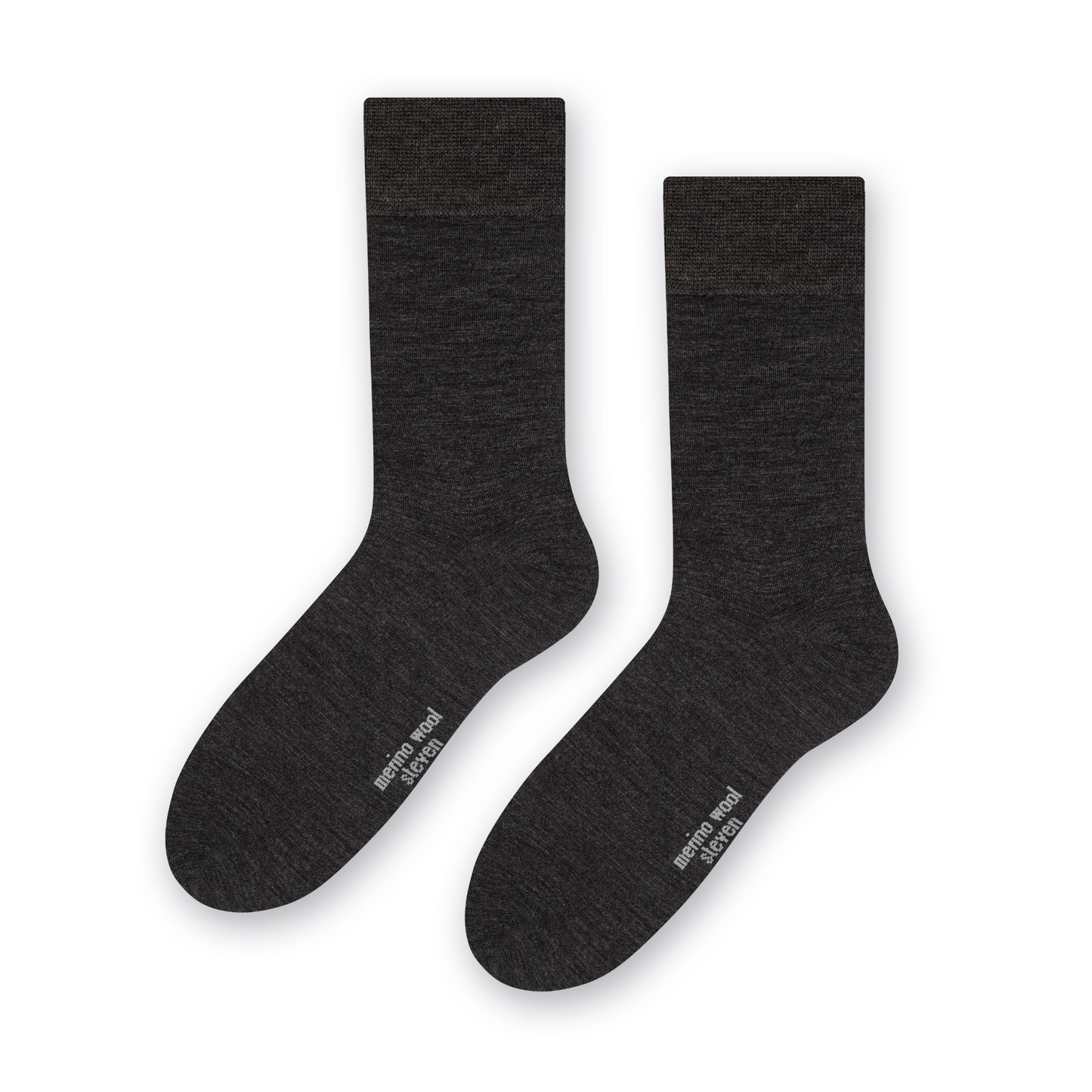 Mens Breathable Ribbed Merino Wool Dress Socks