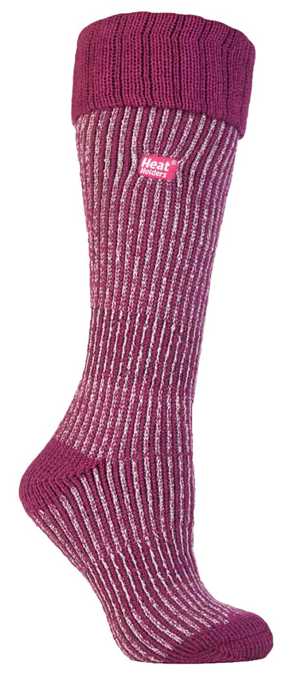 Ladies Fleece Lined Knee High Thermal Boot Socks