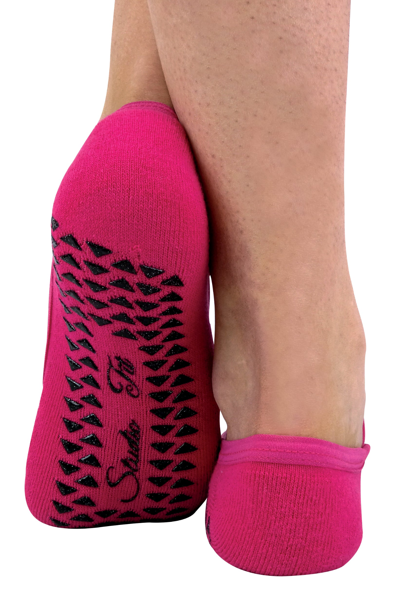 2 Pairs Ladies Non Slip Yoga Socks with Strap