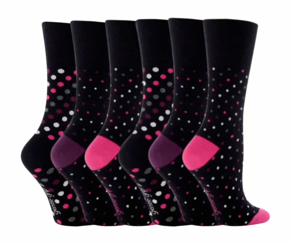 6 Pairs Ladies Non Elastic Socks 4-8 UK