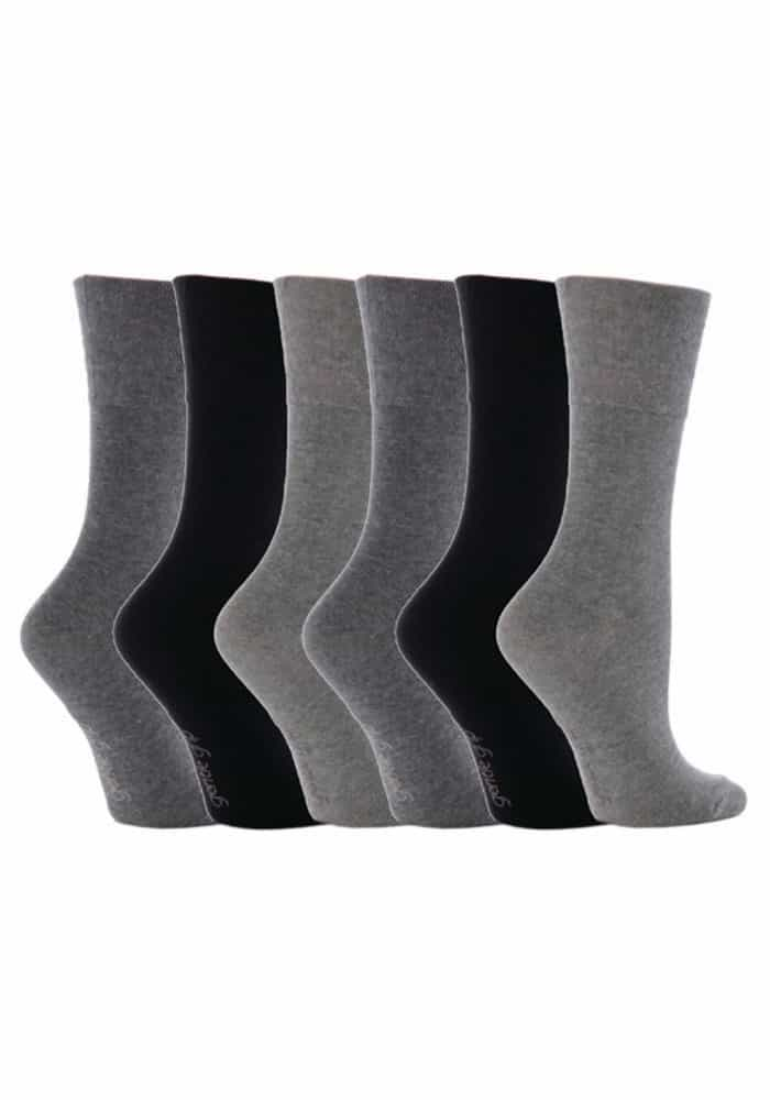 6 Pairs Ladies Non Elastic Socks 4-8 UK