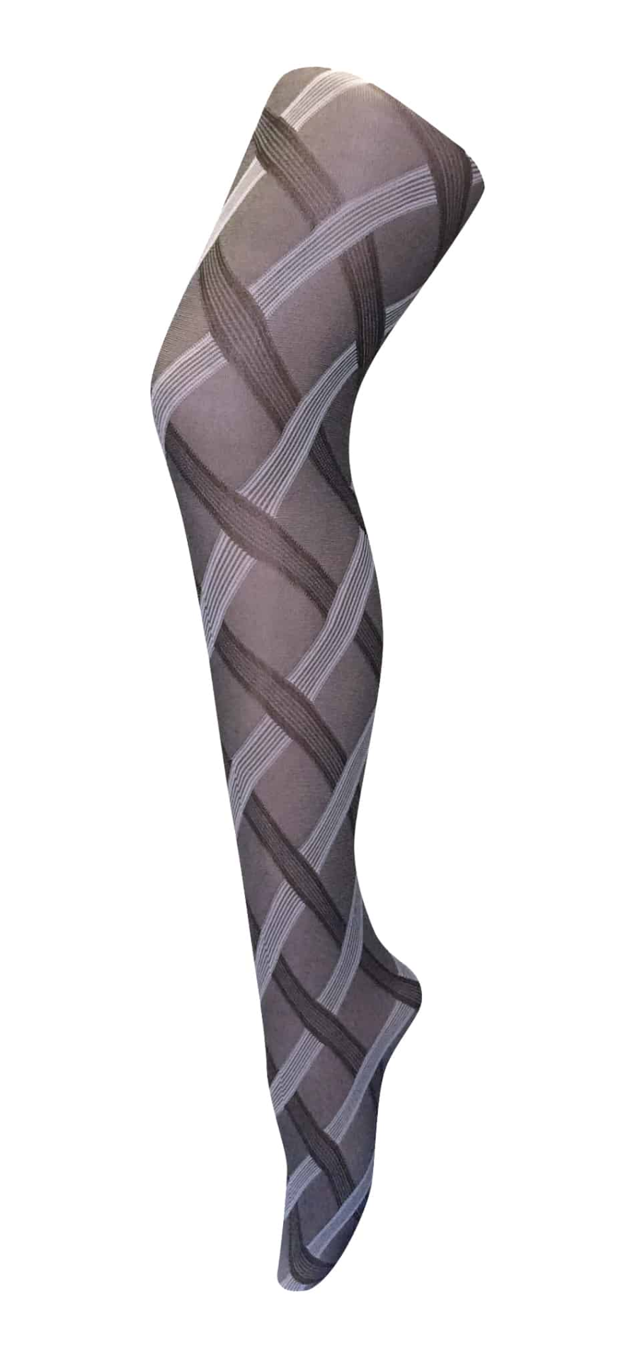 Ladies 80 Denier Opaque Patterned Tights