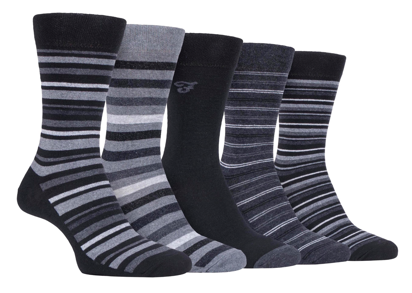 5 Pairs Mens Classic Patterned Cotton Dress Socks