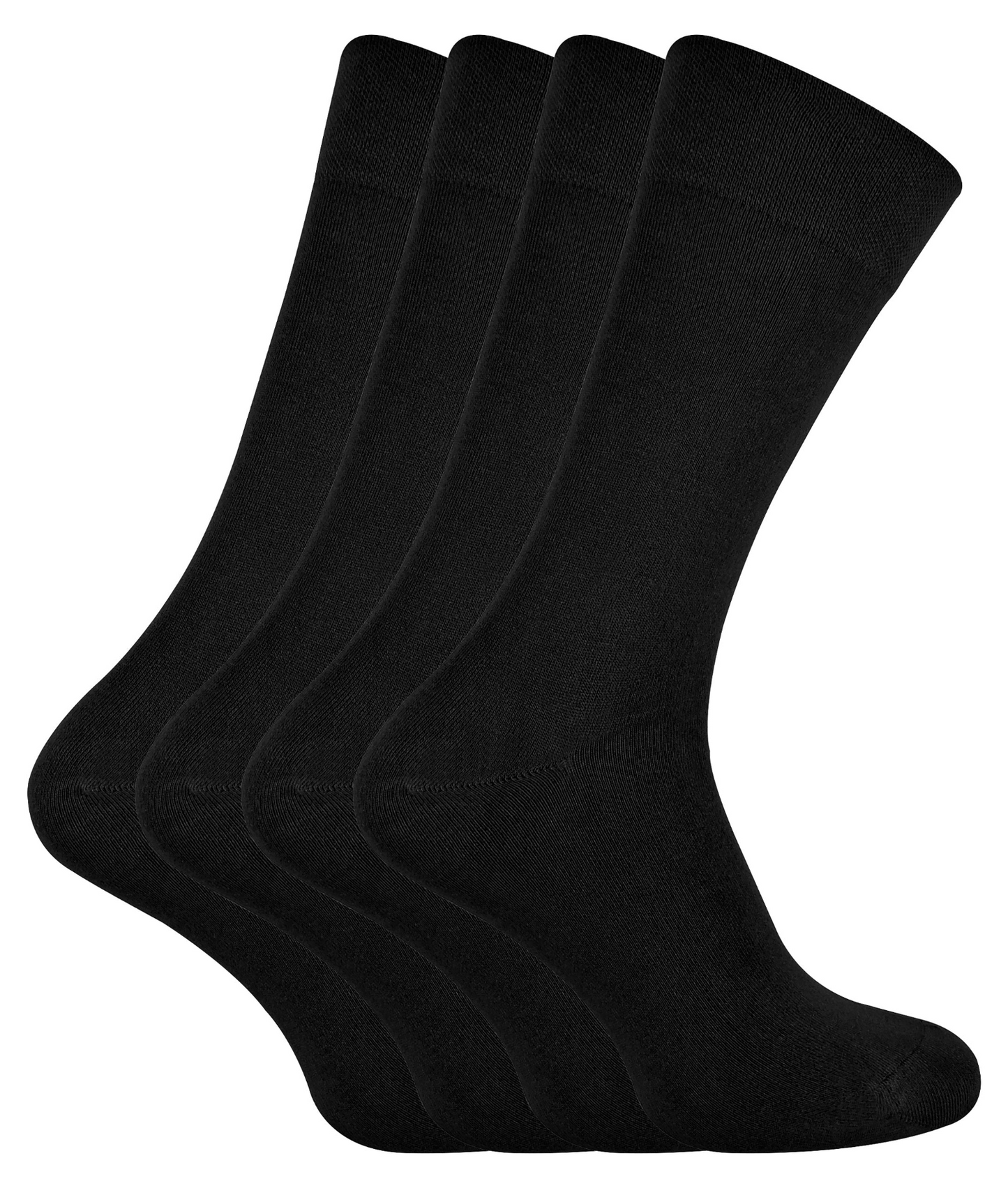 4 Pairs Mens Soft Breathable Bamboo Crew Socks