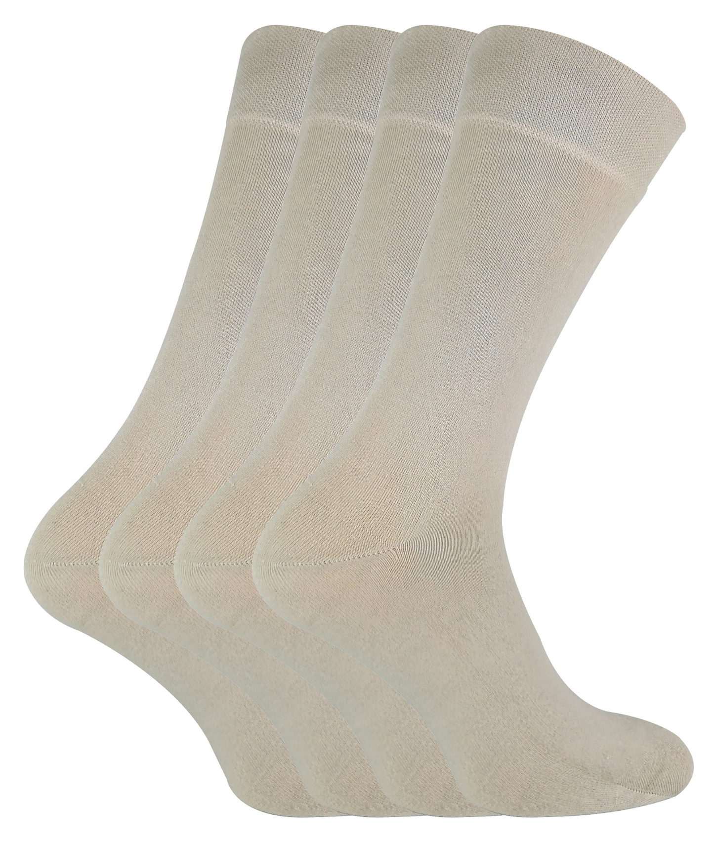 4 Pairs Mens Soft Breathable Bamboo Crew Socks