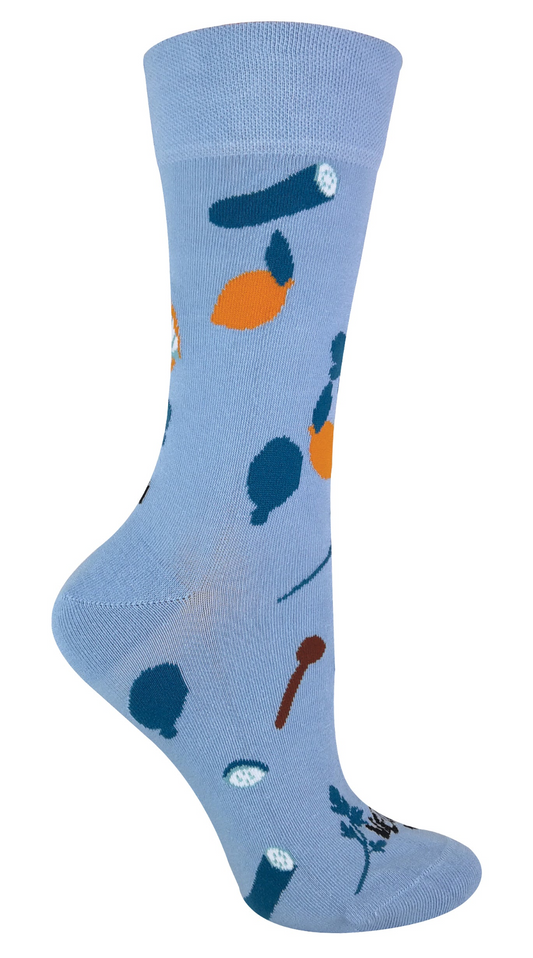 Ladies Novelty Vegan Patterned Cotton Socks