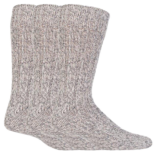 3 Pairs Mens Wool Knit Work Socks