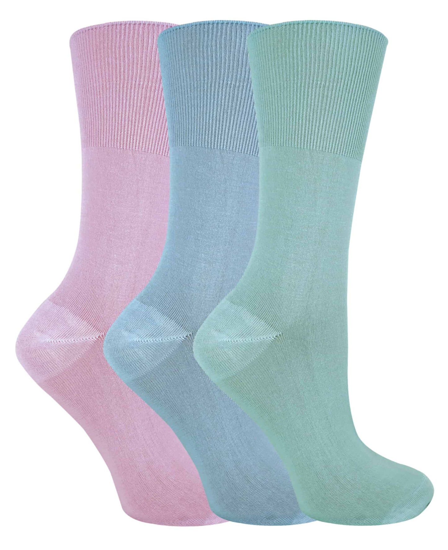 3 Pairs Ladies Thin Non Elastic Bamboo Socks