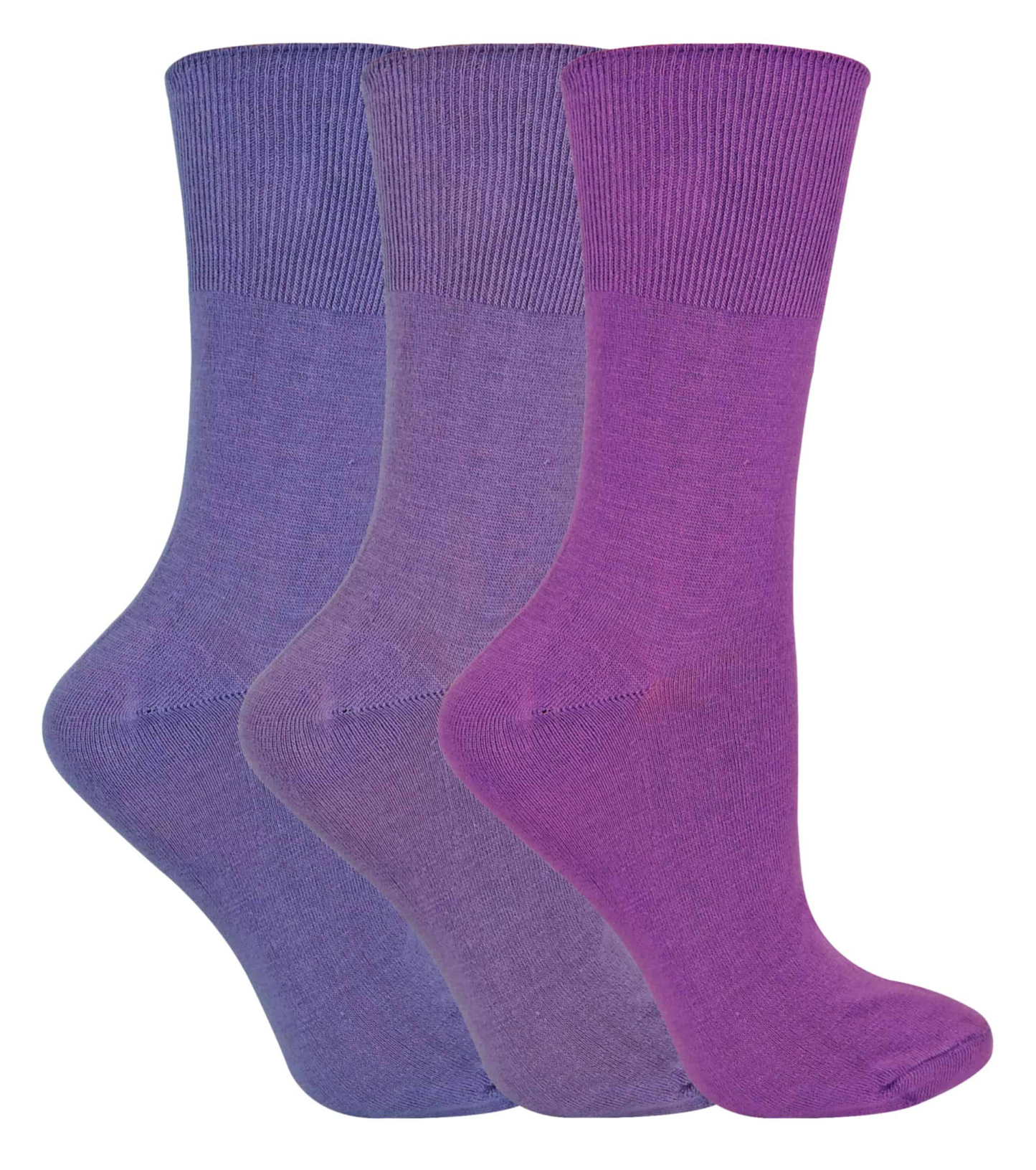 3 Pairs Ladies Thin Non Elastic Bamboo Socks