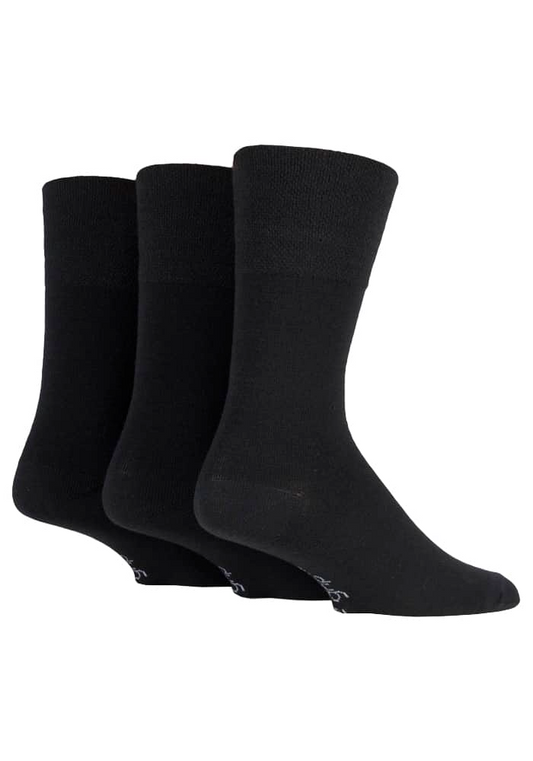 3 Pairs Mens Non Elastic Loose Top Wool Socks