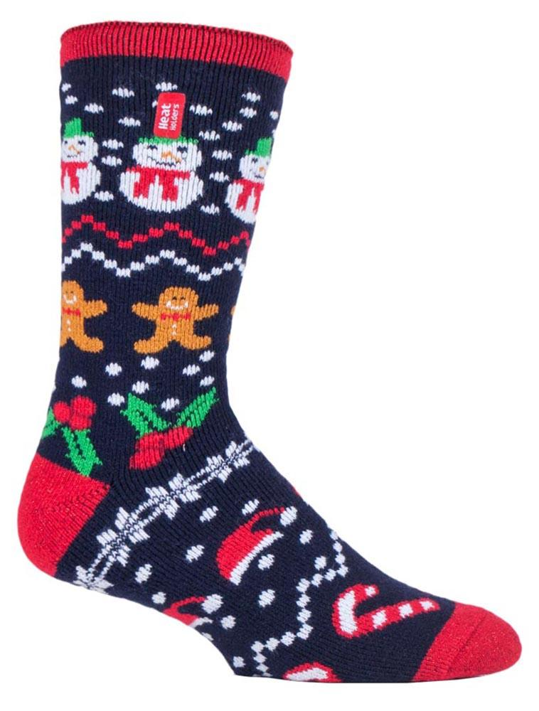 Mens Lightweight Thermal Christmas Socks