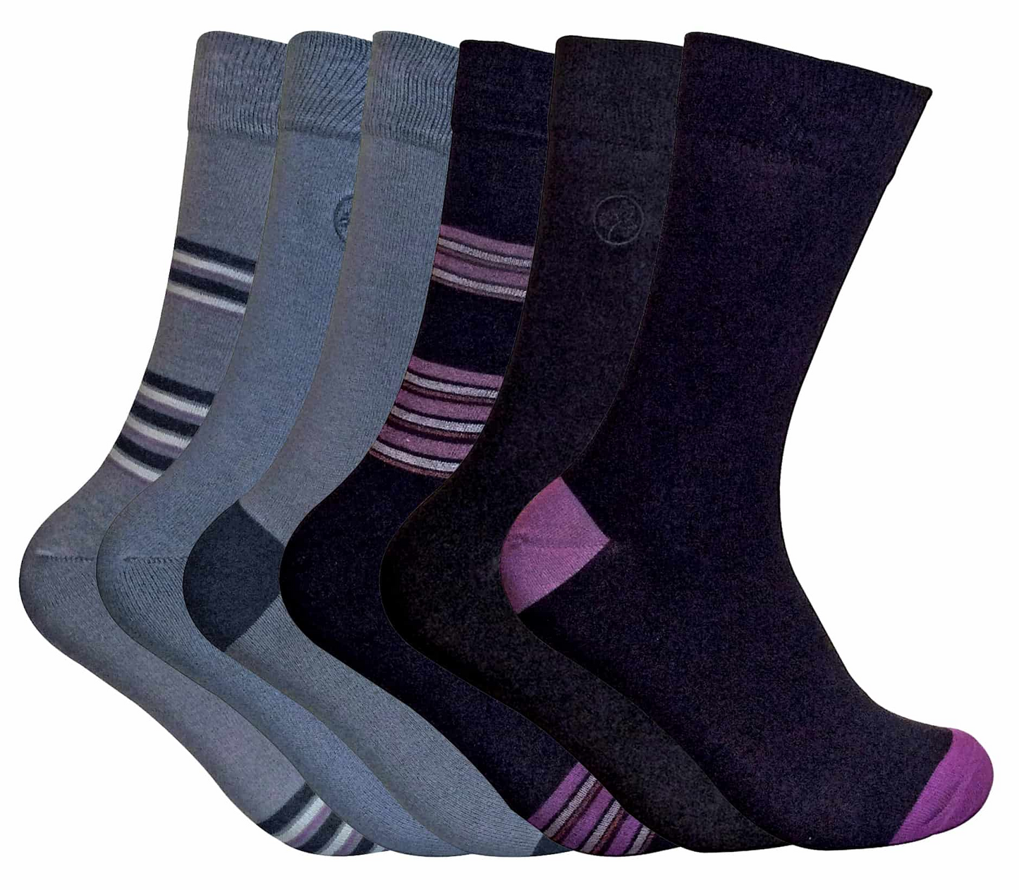 6 Pairs Mens Novelty Funky Patterned Bamboo Socks