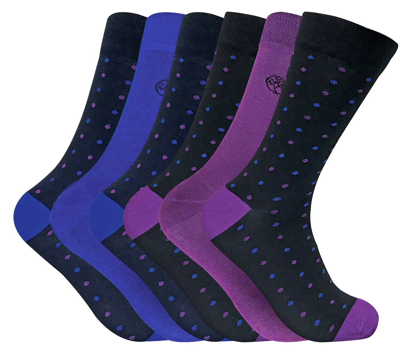 6 Pairs Mens Novelty Funky Patterned Bamboo Socks