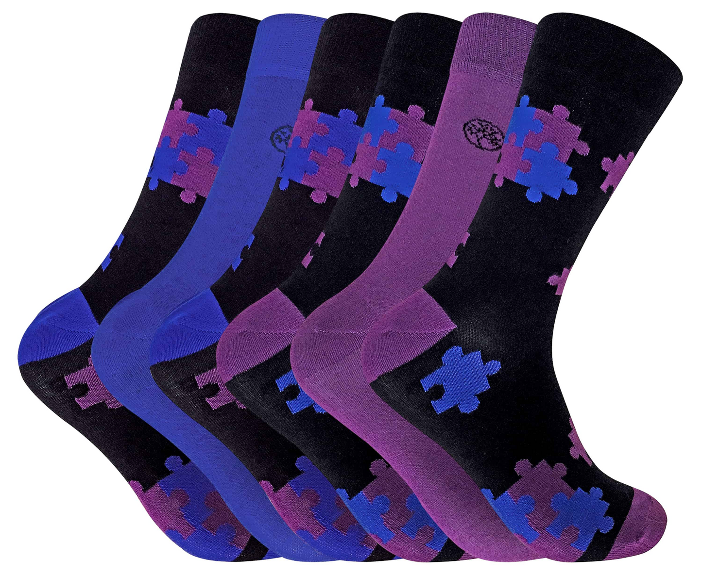 6 Pairs Mens Novelty Funky Patterned Bamboo Socks