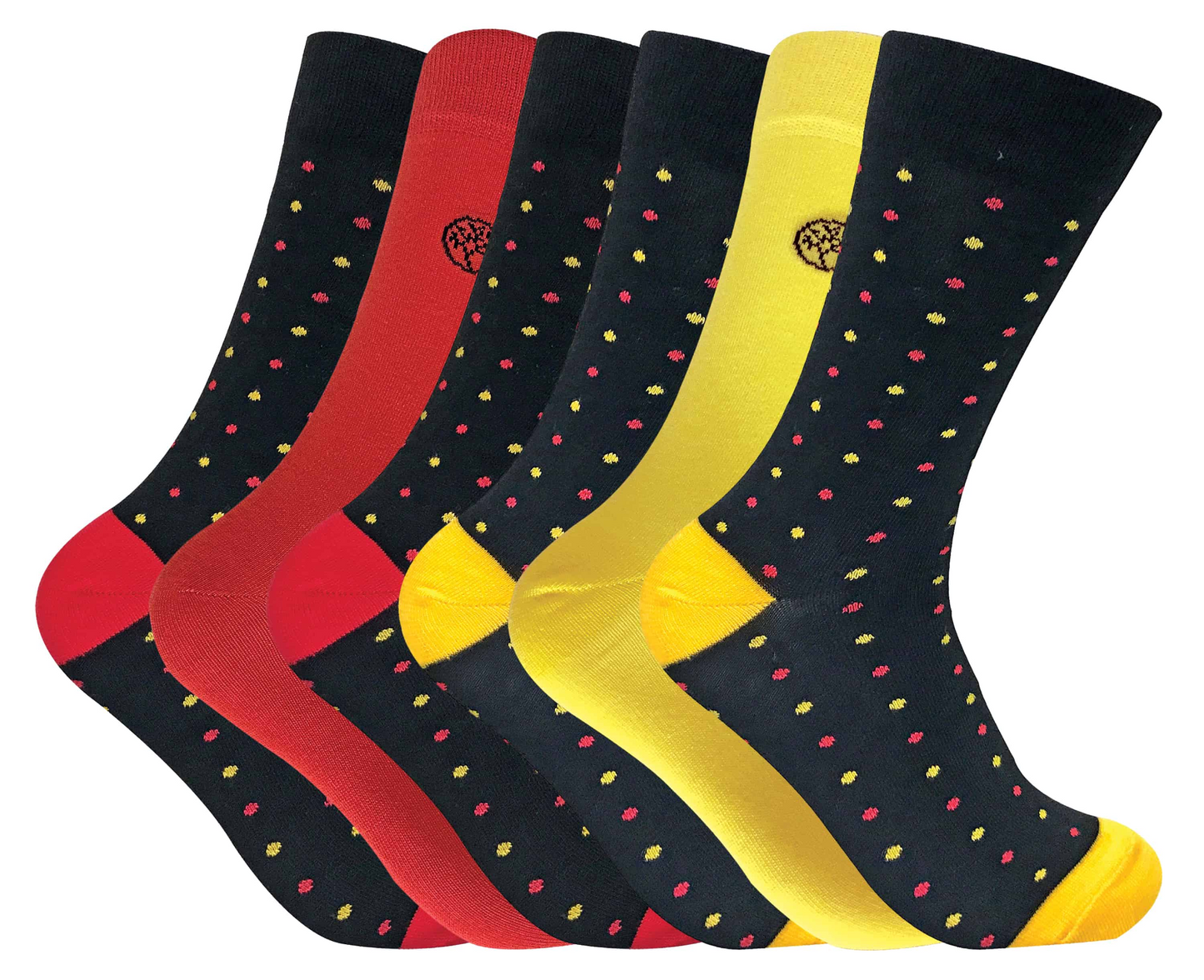 6 Pairs Mens Novelty Funky Patterned Bamboo Socks