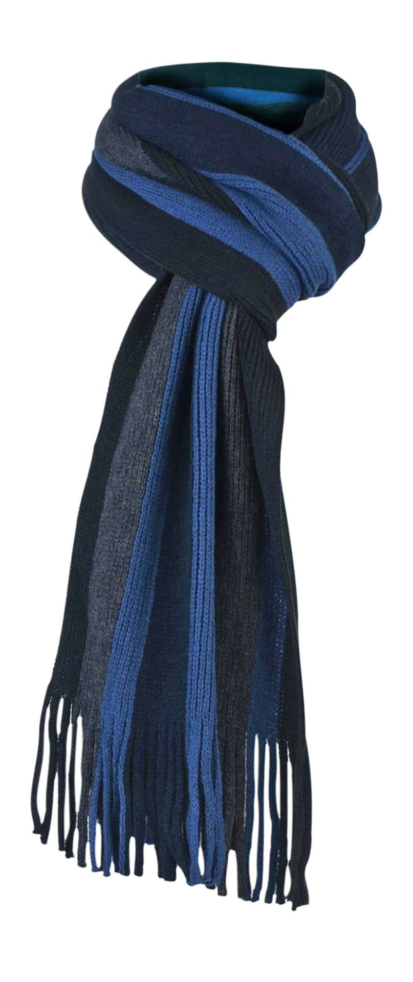 Mens Warm Knitted Striped Patterned Winter Scarf