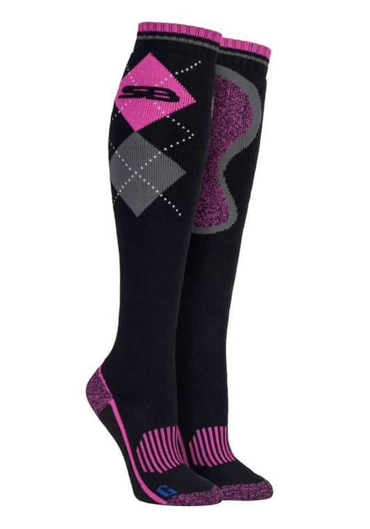 Ladies Knee High Cotton Equestrian Boot Socks