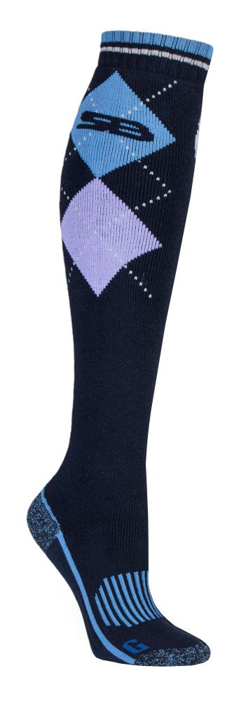 Ladies Knee High Cotton Equestrian Boot Socks