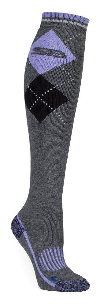 Ladies Knee High Cotton Equestrian Boot Socks