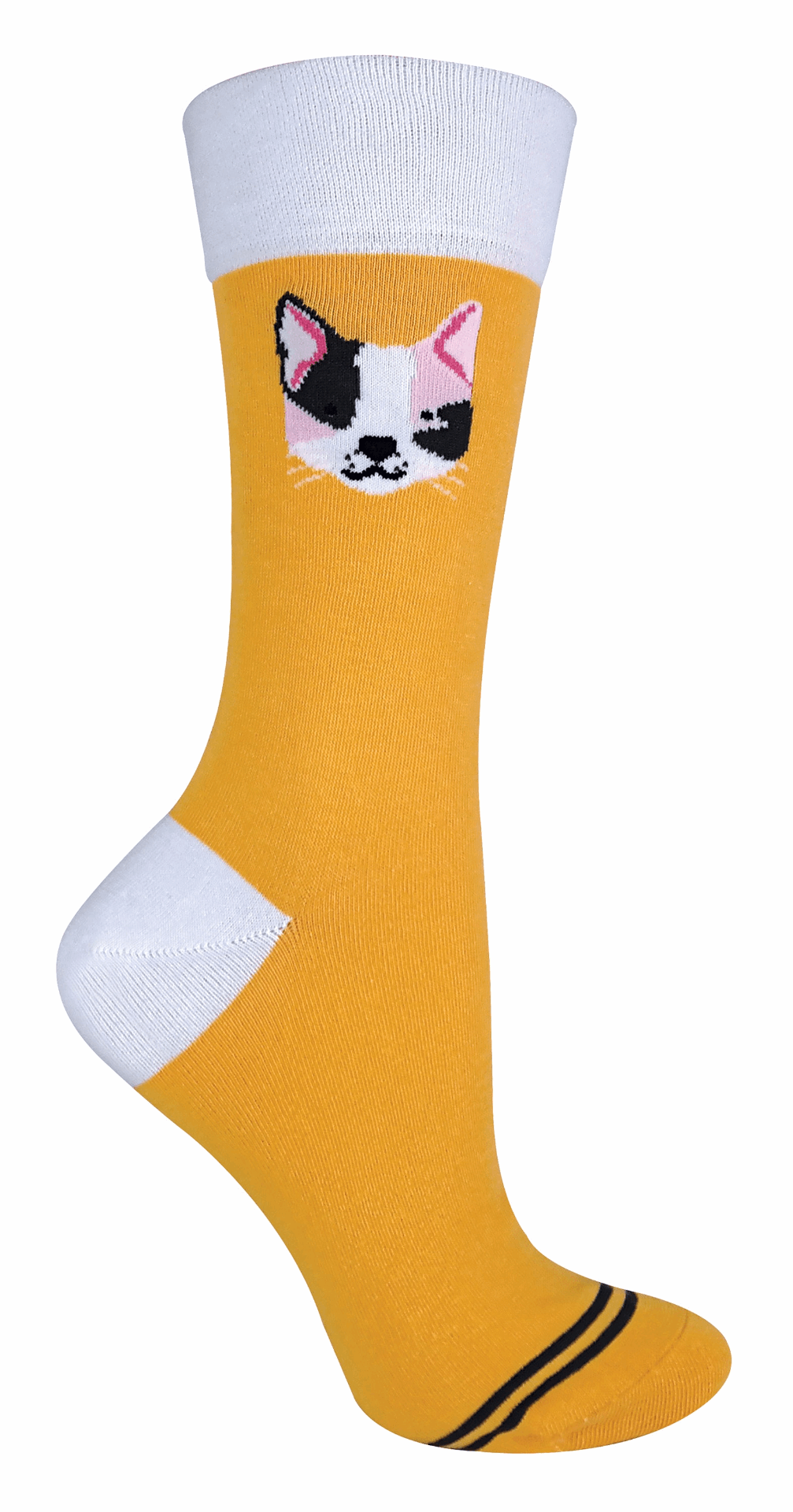 1 Pair Novelty Cat / Dog Patterned Cotton Socks