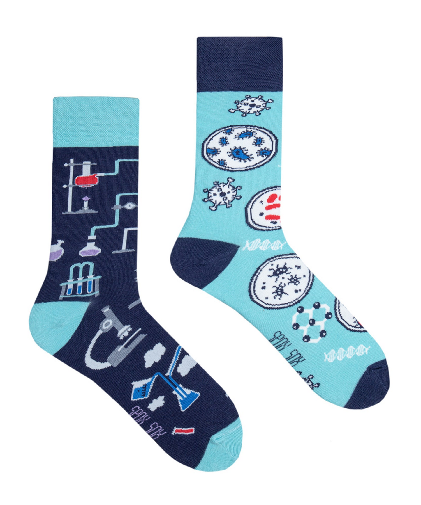 Unisex Mismatched Odd Novelty Socks - Laboratory