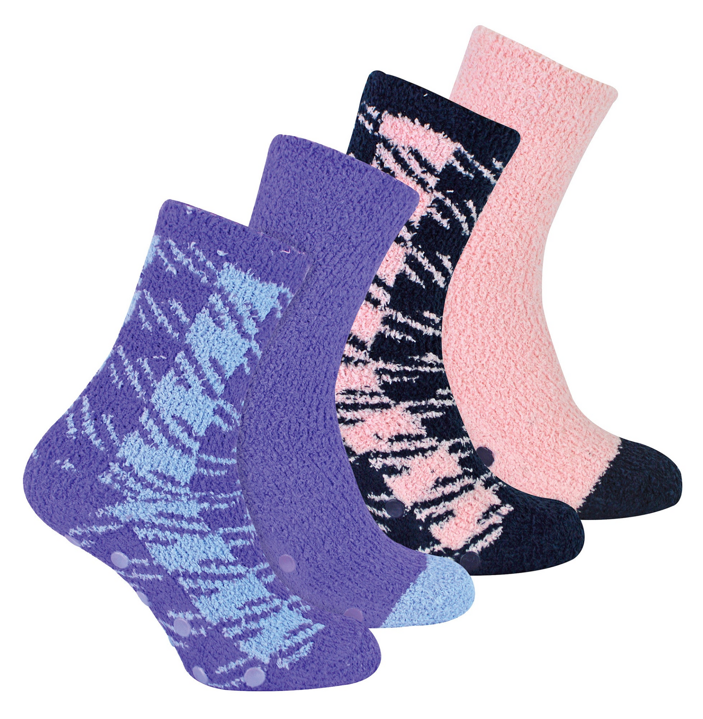 4 Pairs Ladies Cosy Thermal Slipper Bed Socks