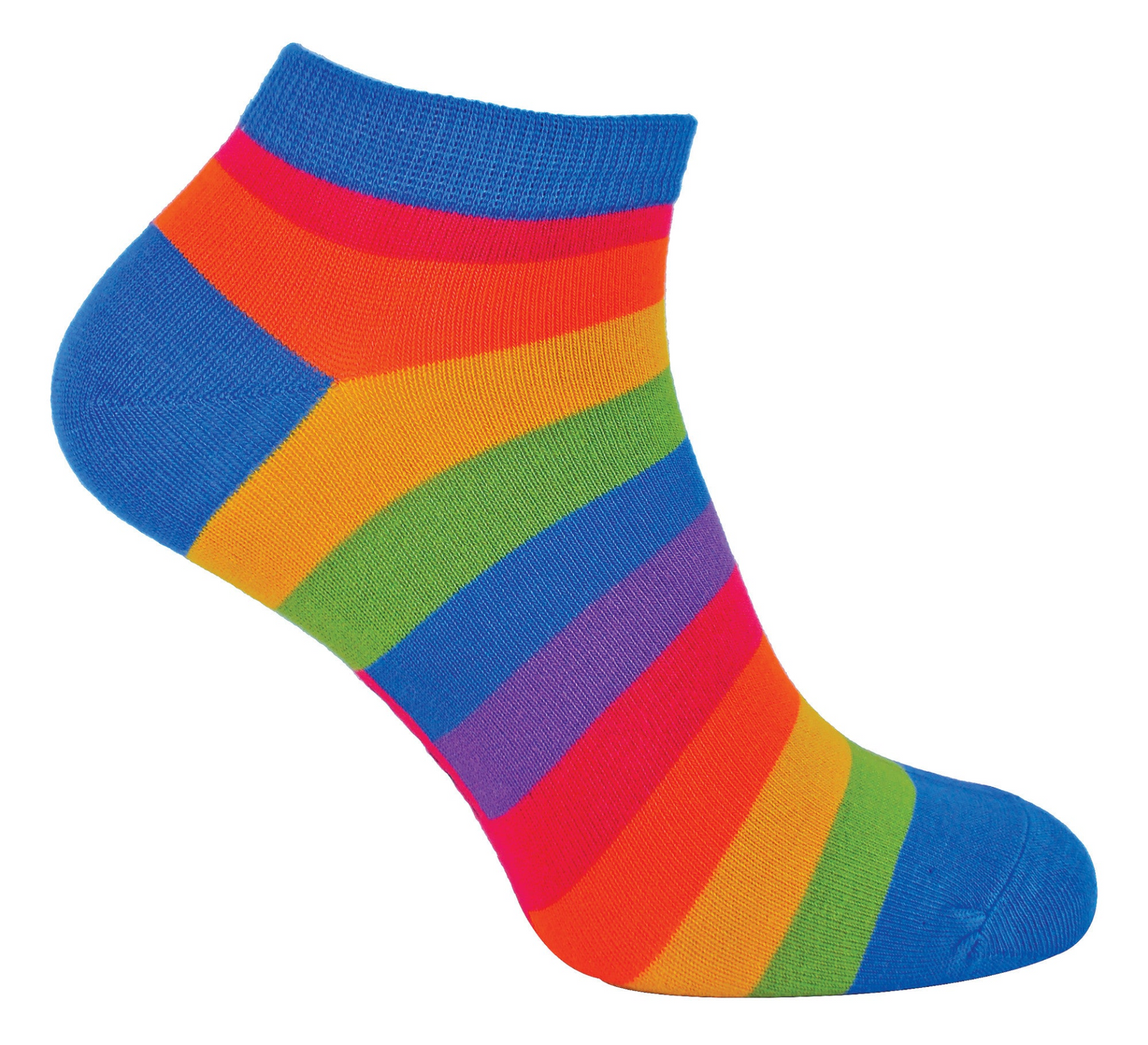 Mens Bamboo Rainbow Trainer Socks