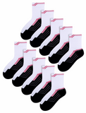 10 Pairs Boys Breathable Low Cut White Sport Socks