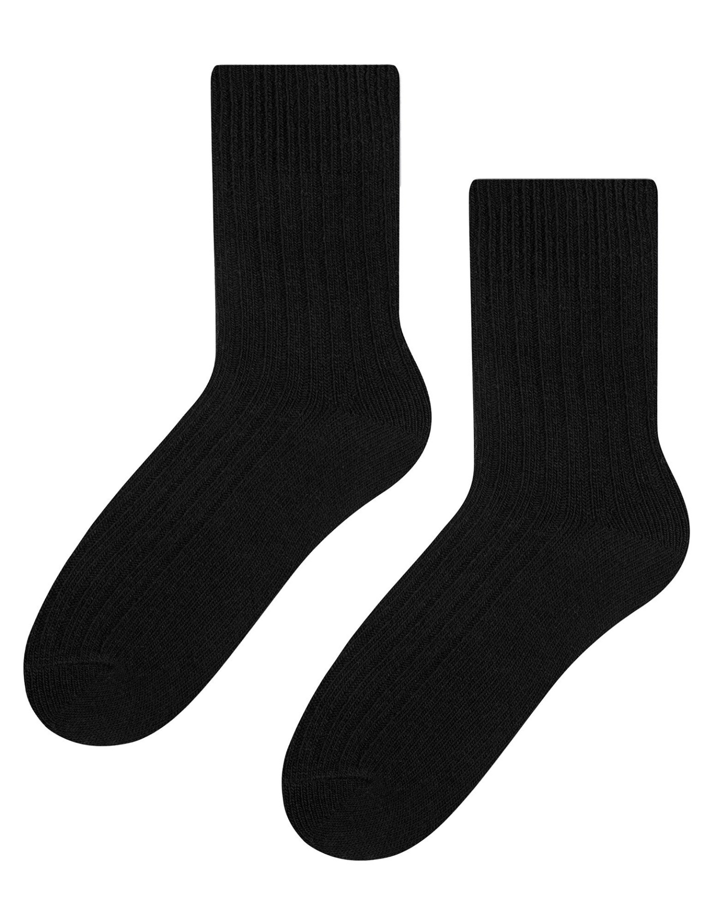 Mens Breathable Ribbed Mid Calf Wool Dress Socks