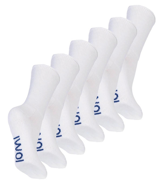 6 Pairs Kids Extra Wide Cotton Diabetic Socks