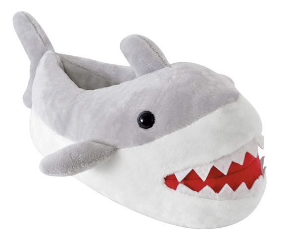 Kids Plush 3D Shark Slippers