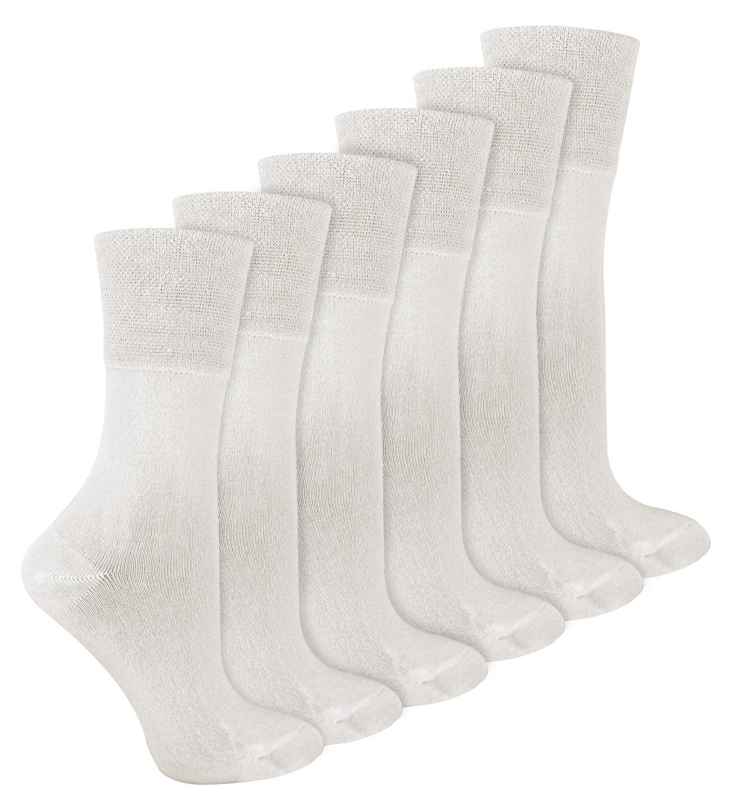 6 Pack Ladies Diabetic Bamboo Socks