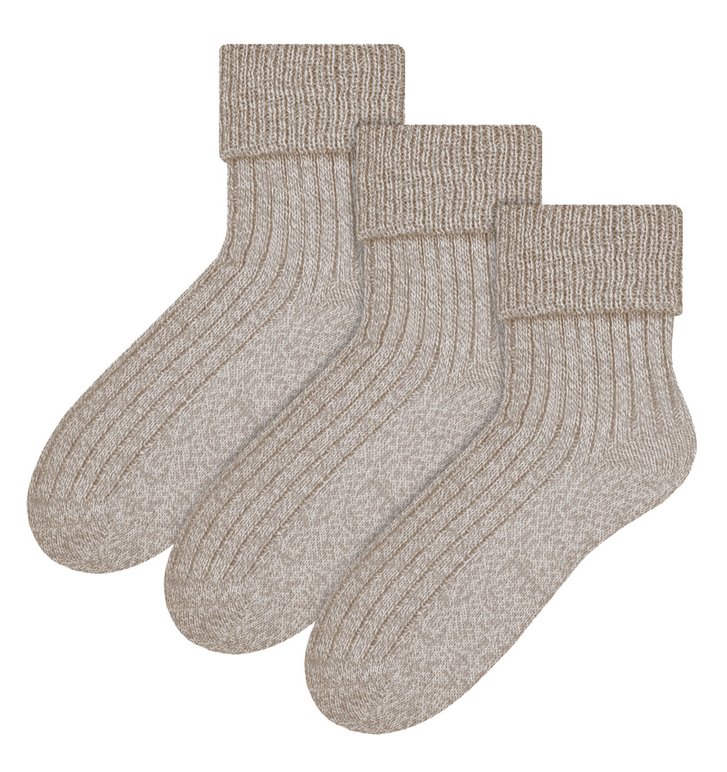 3 Pairs Ladies Warm Fuzzy Wool Lounge Bed Socks