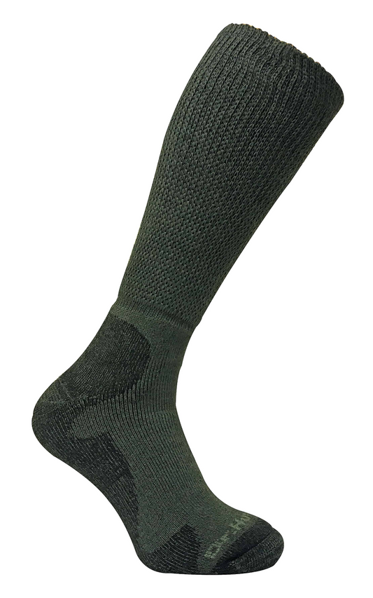 Mens Wide Top Knee High Merino Wool Hiking Socks