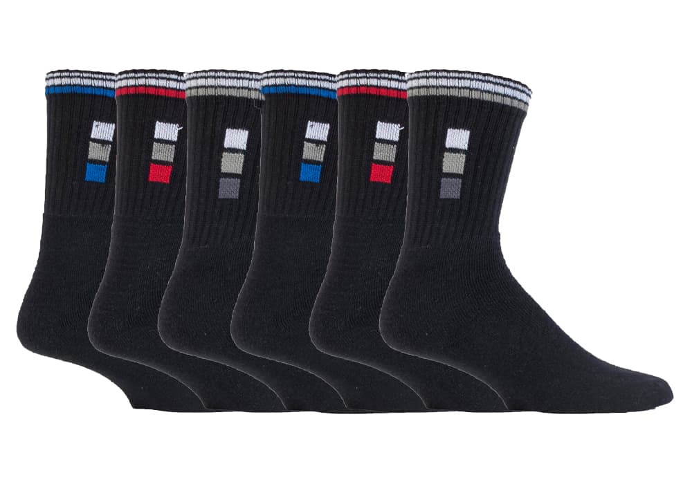 6 Pairs Mens Cotton Classic Sports Socks 11-14 uk