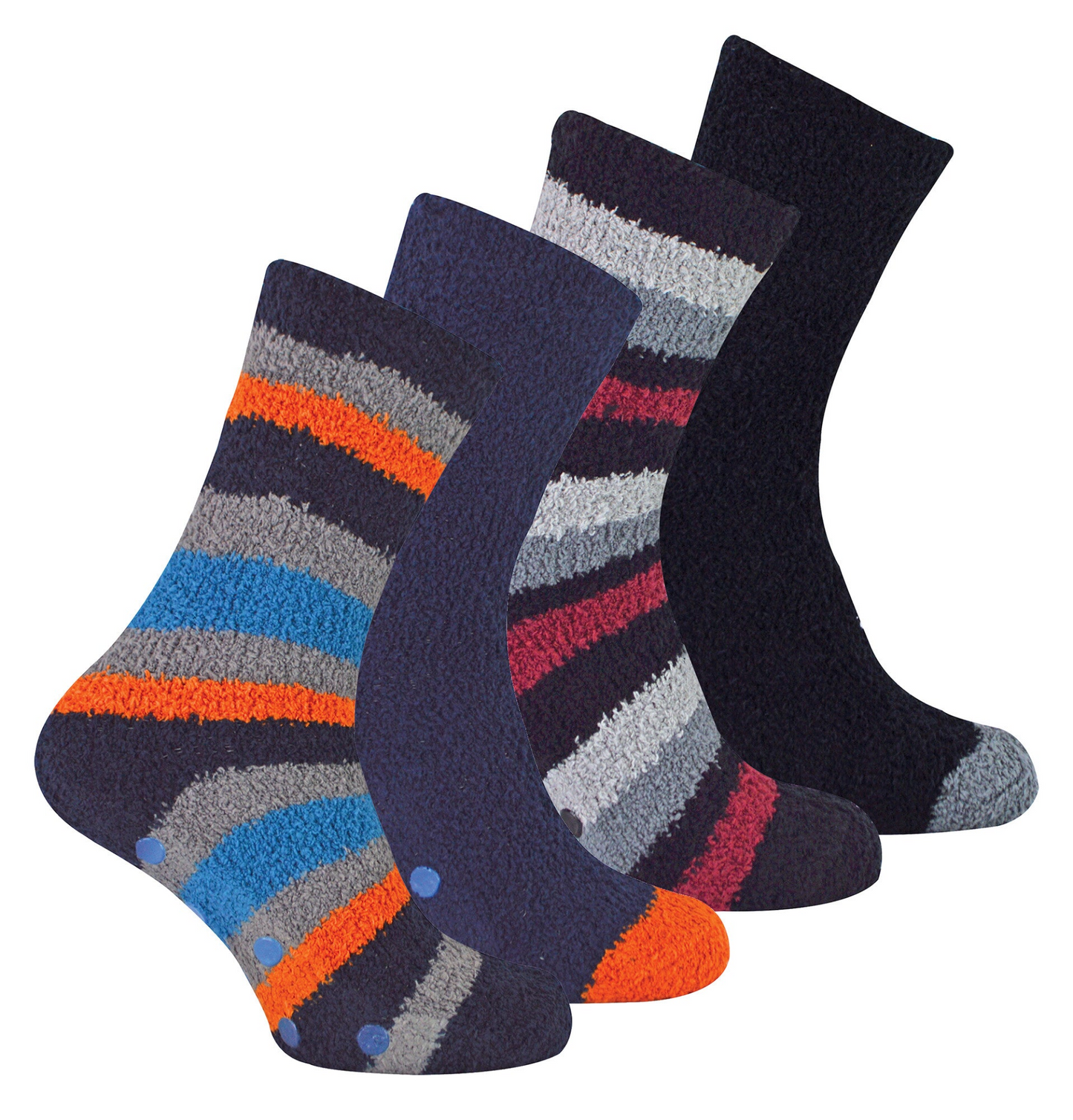 4 Pairs Mens Cosy Thermal Slipper Bed Socks