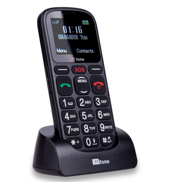 TTfone Comet TT100 Big Button Mobile with Vodafone Pay as you Go
