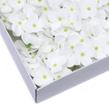 Craft Soap Flowers - Hyacinth Bean - White