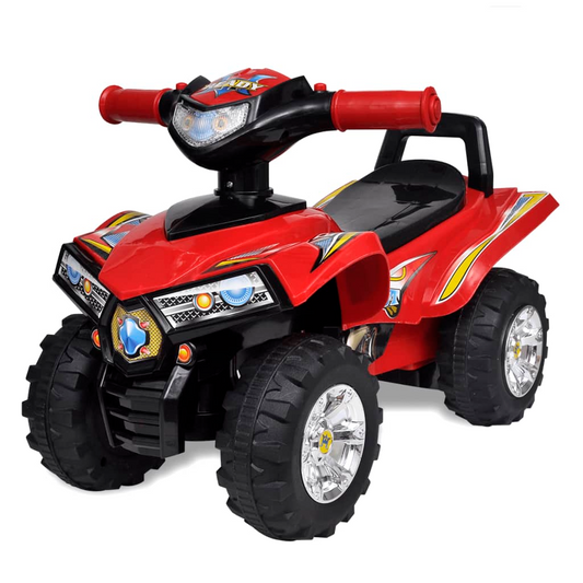 Red Children's Ride-on Quad with Sound and Light