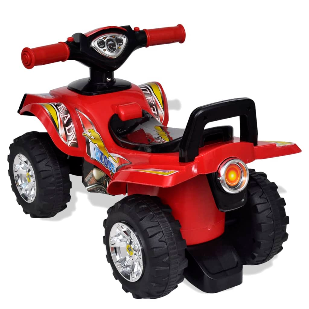 Red Children's Ride-on Quad with Sound and Light